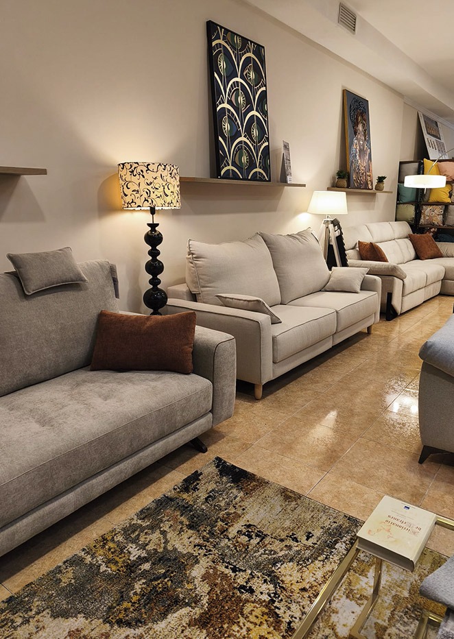 Sofás exposición en tienda